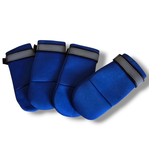NEW 💙 PETLESO Blue Neoprene Weatherproof Dog Paw Protection Boots - Picture 6 of 16